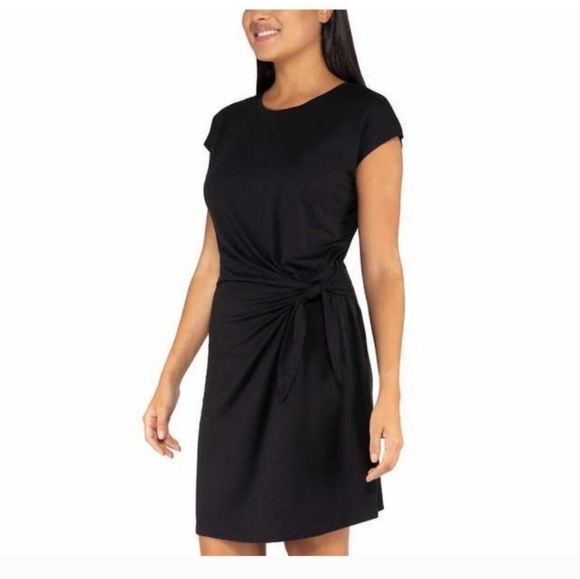 Nicole Miller tie knot dress in black size medium - Picture 3 of 8